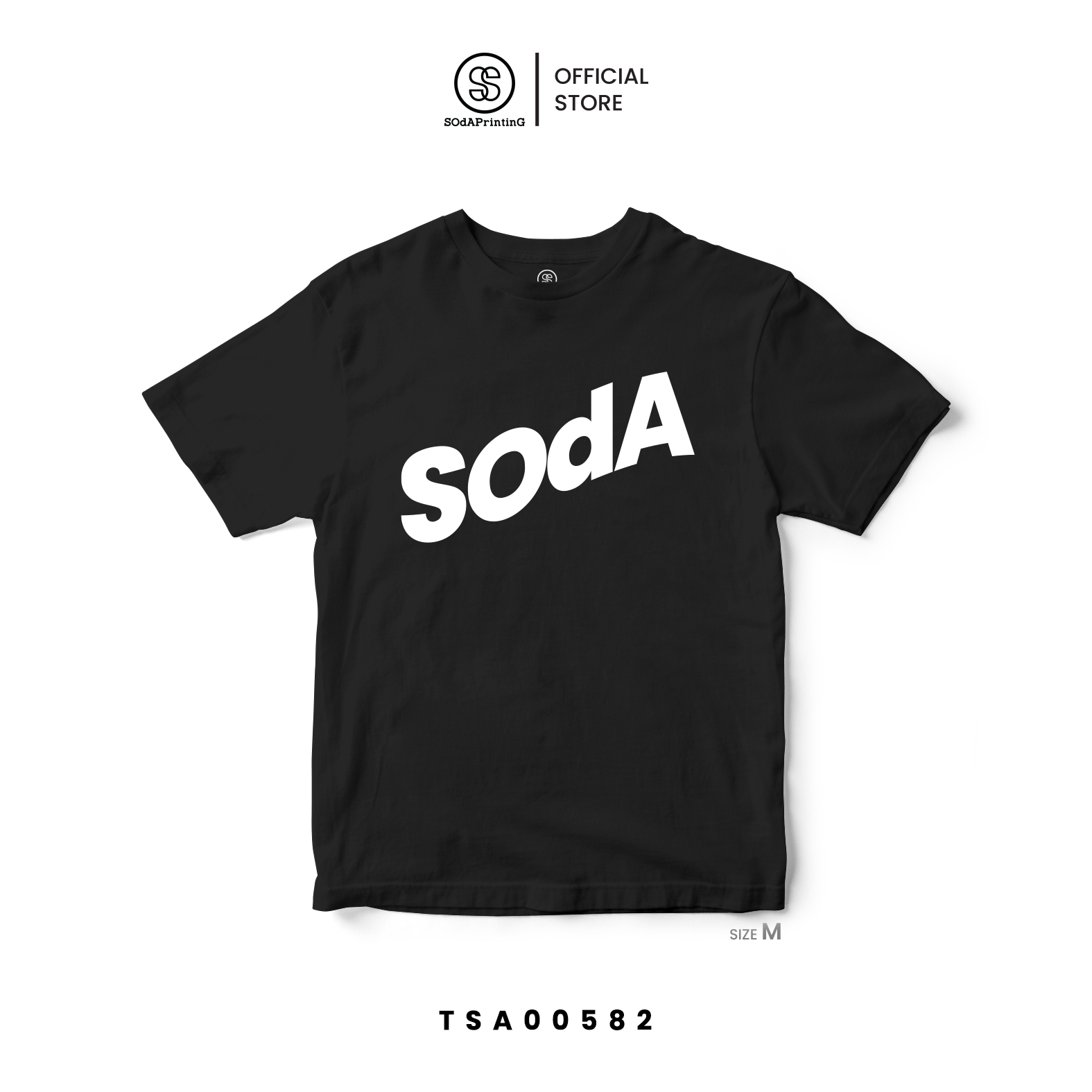 เสื้อยืด พิมพ์ลาย SOdA-โซดา | สีดำ รหัส TSA00582-TSA00583 (C20) #SOdAPrintinG