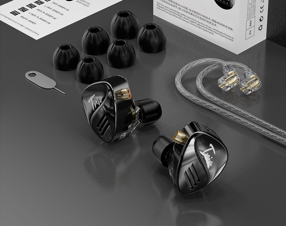 CCA Trio - Legendary หูฟัง 3 ไดรเวอร์ Dynamic 3DD ปรับแต่งโทนเสียงได้ ประกันศูนย์ไทย