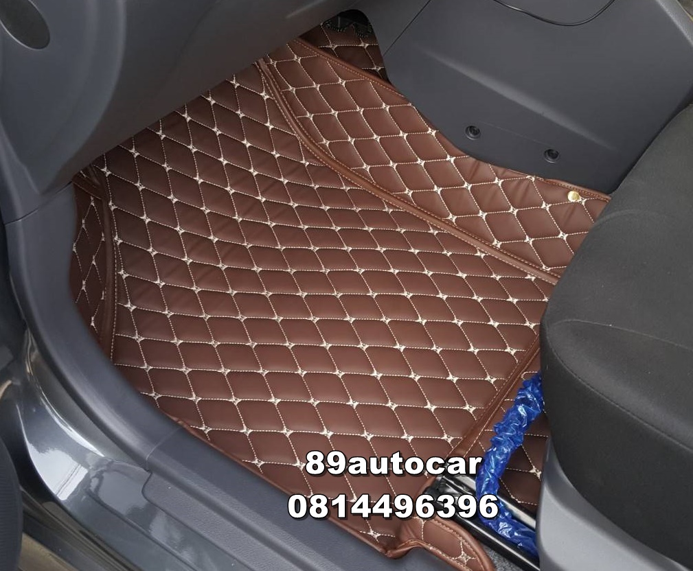 พรมรองเท้าในรถ Suzuki Celerio ปูพรม6D สีกาแฟ เต็มคัน
