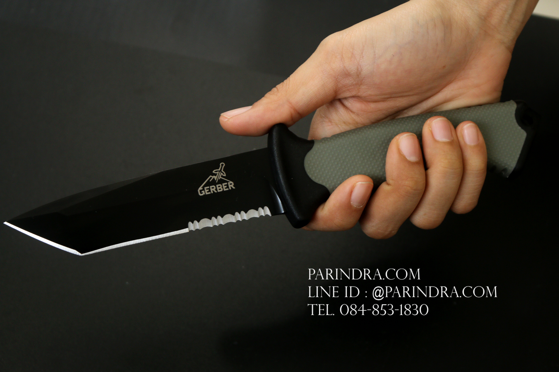 มีดใบตาย Gerber Prodigy Combat Tanto Knife ใบเรียบ น้ำตาล ขนาด 10 นิ้ว (OEM)