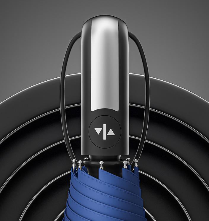 ร่มพับ 3 ตอน 23 นิ้ว 10 ก้าน เปิด-ปิด อัตโนมัติพร้อมสายคล้องมือ รุ่น NQ-66