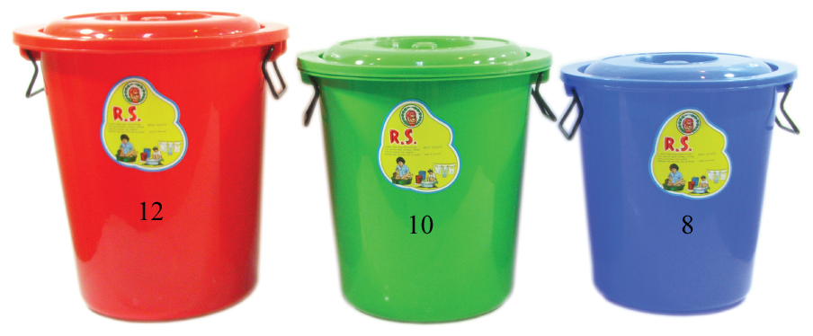 ถังน้ำเกรด เอ บรรจุ 25 ลิตร ขนาด Ø38x39 ซม. เบอร์8