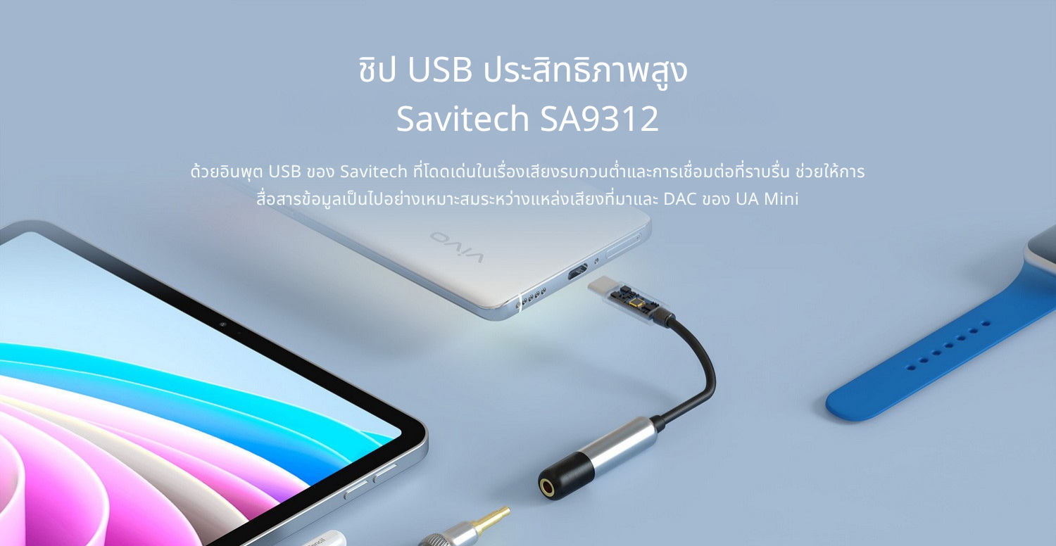 Shanling UAMini USB DAC/AMP พกพา ชิป CS43131+SGM8262-2 รองรับ Hi-Res ประกันศูนย์ไทย