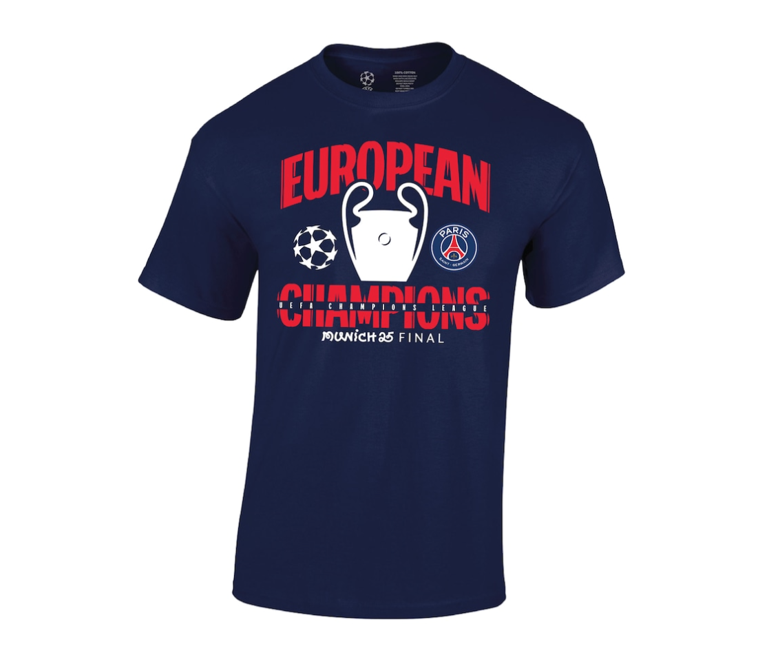 เสื้อทีเชิ้ต PSG UCL Champions 2025 ของแท้