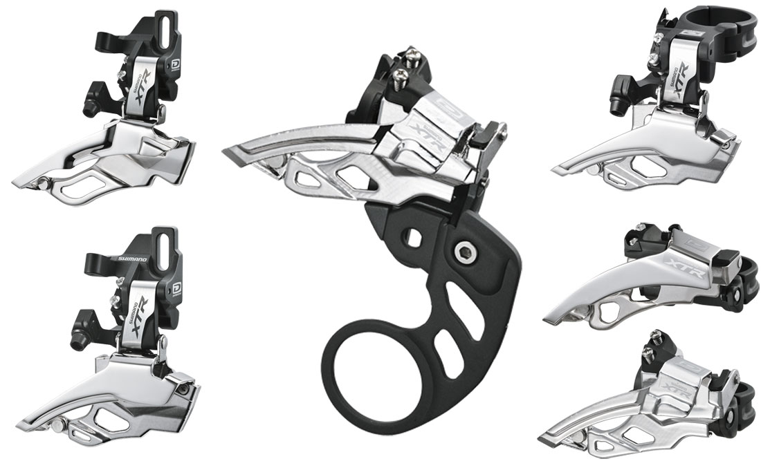 ตัวสับจานแคล้มป์ล่าง XTR FD-M980-E, รุ่นติดกะโหลก, 10-SPD