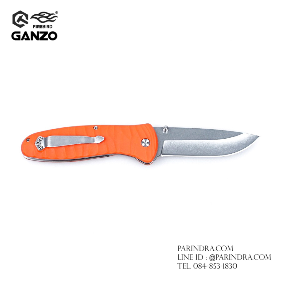 มีดพับ Ganzo กานโซ่ รุ่น Ganzo G6252-OR ด้ามสีส้ม ของแท้ 100%