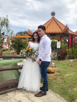 Pre-order เดรส สีขาว ชุดราตรียาว มีหลายแบบให้เลือก (ซิปหลัง)