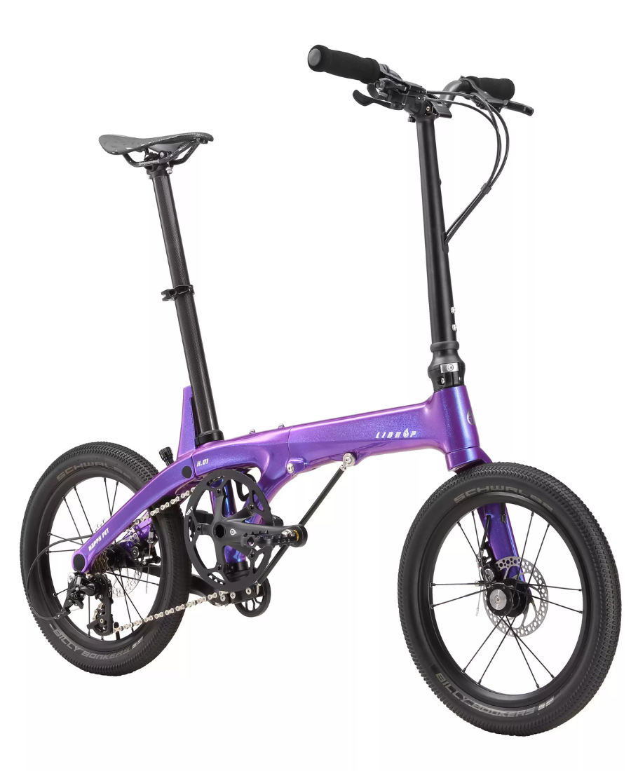 Lidrop Happy Pet จักรยานพับ เฟรมคาร์บอน ล้อขนาด 16 นิ้ว | Shuntai SENSAH 5 สปีด น้ำหนักเบา 7.8 กก. | รุ่น Pro