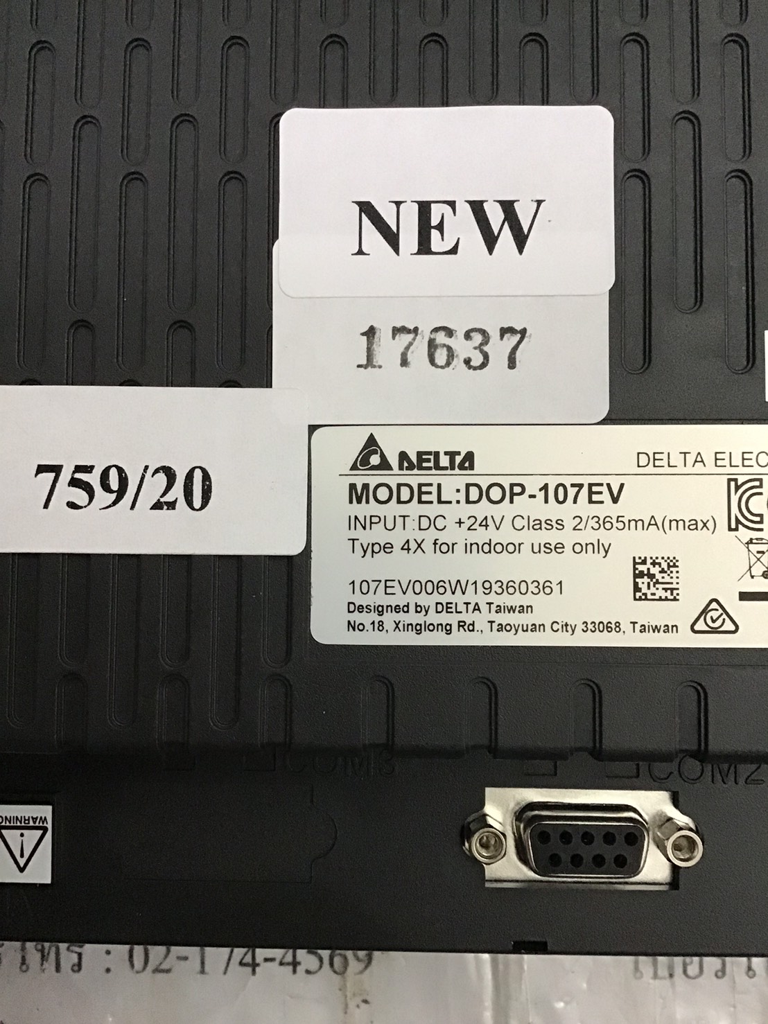 LCD TOUCH SCREEN “ DELTA” รุ่น DOP-107EV