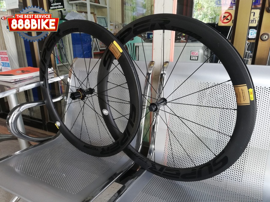 ล้อเสือหมอบ SUPERTEAM Power Curve (Ceramic) CARBON ROADE BIKEขอบสูง 50/50มม., ปี 2021