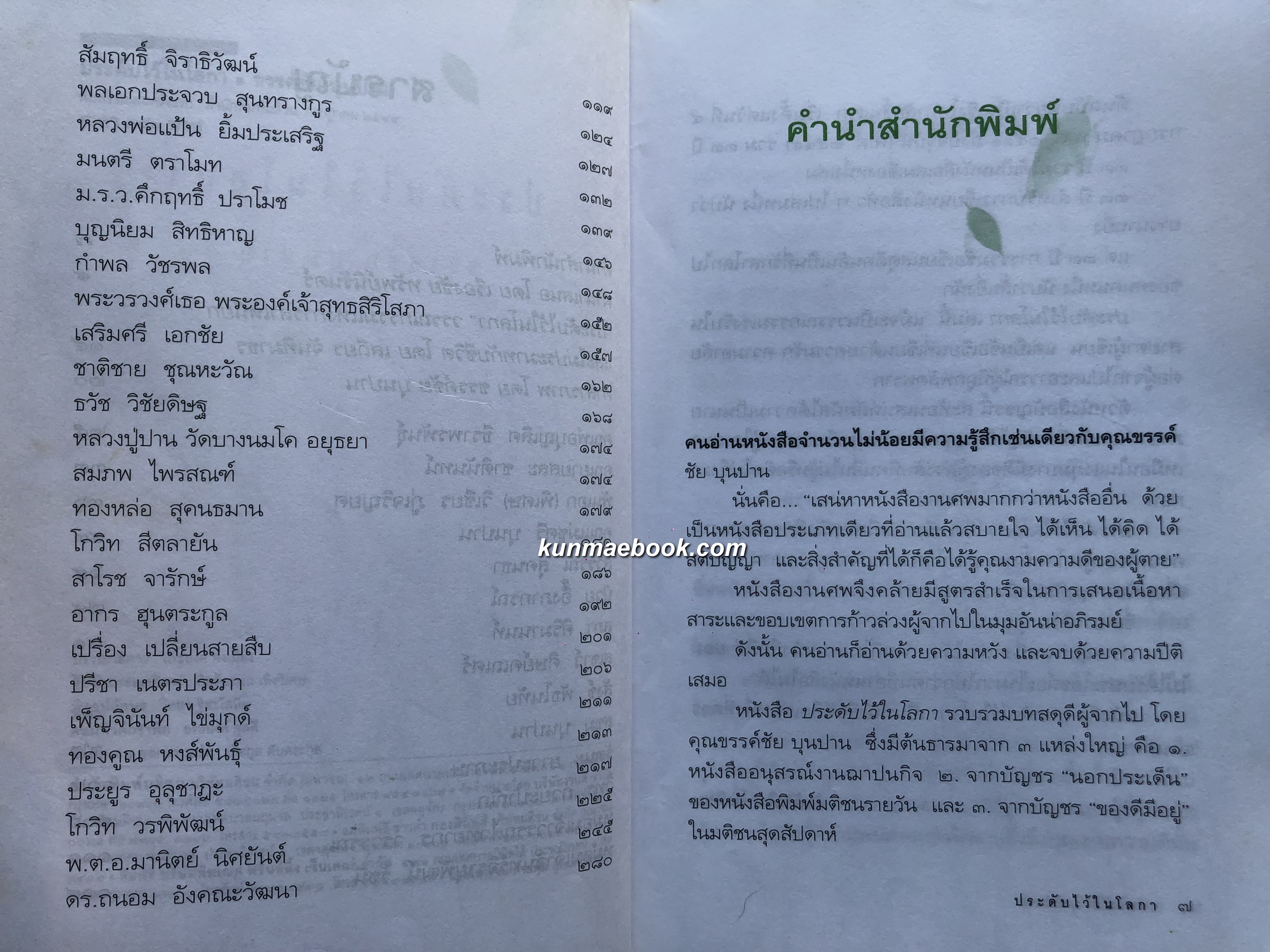 ประดับไว้ในโลกา รวมบทสดุดีคุณงามความดีผู้จากไป โดย ขรรค์ชัย บุนปาน