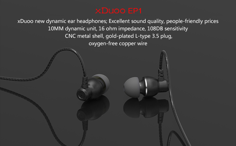ขาย xDuoo EP1 หูฟัง IEM ตัวแรกของค่าย xDuoo บอดี้โลหะน้ำหนักเบา สายถัก OFC ระดับ 5N