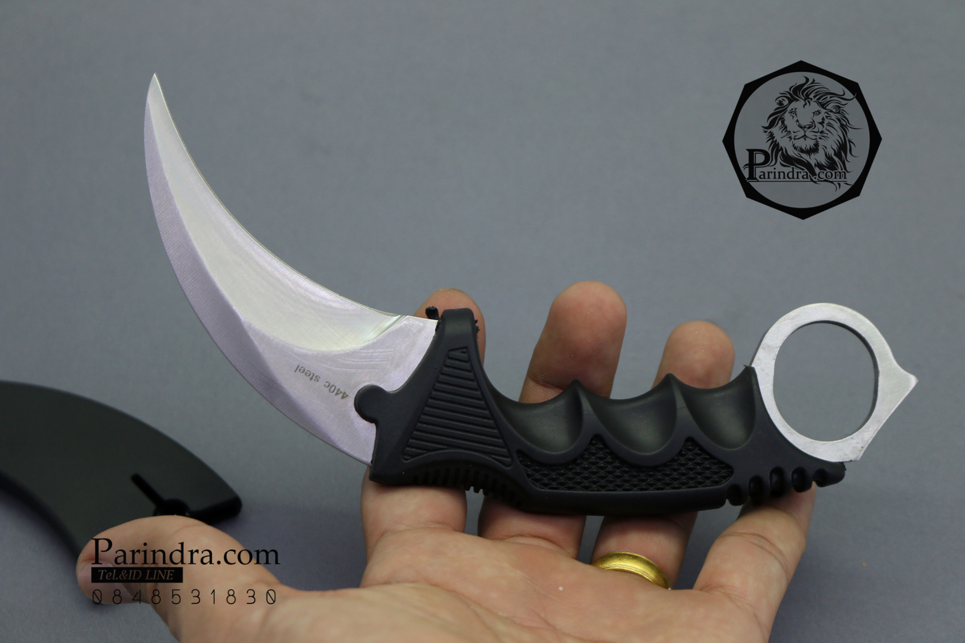 มีดคารัมบิต (Karambit) Honshu (OEM) ใบสีเงิน คมกริบ