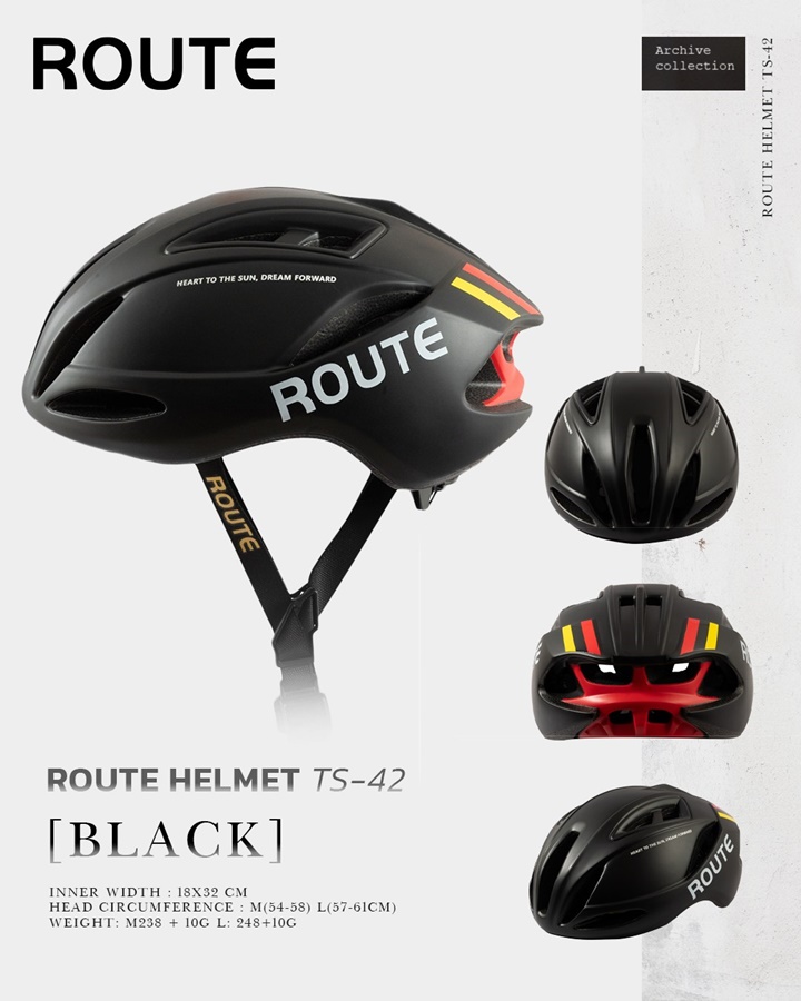 หมวกจักรยาน ROUTE HELMET รุ่น TS-42 Asian Fit