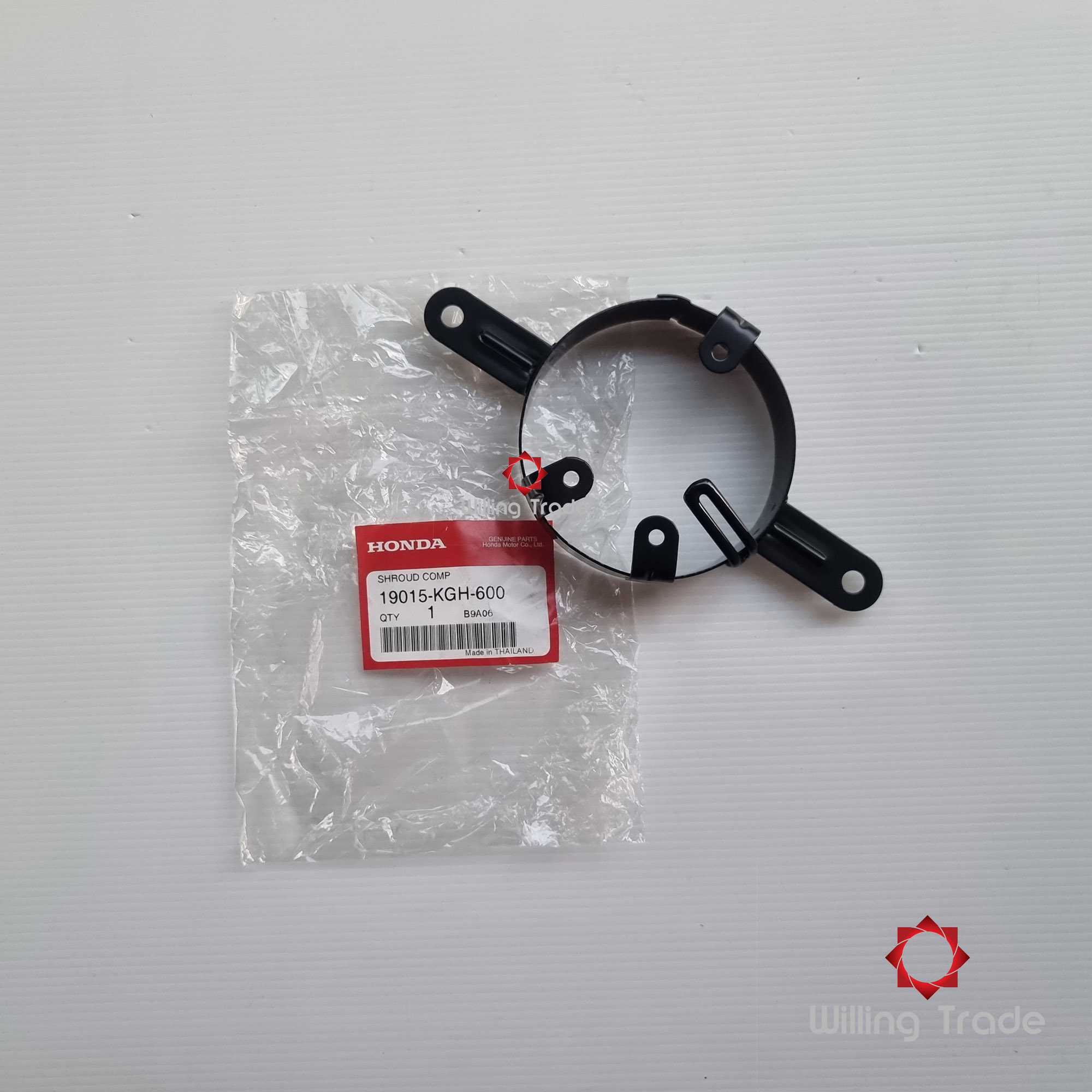 0232_HO. ตัวยึดพัดลมระบายความร้อน ครอบพัดลม (A367)HONDA: (19015-KGH-600) SONIC ตัวใหม่ แท้ศูนย์