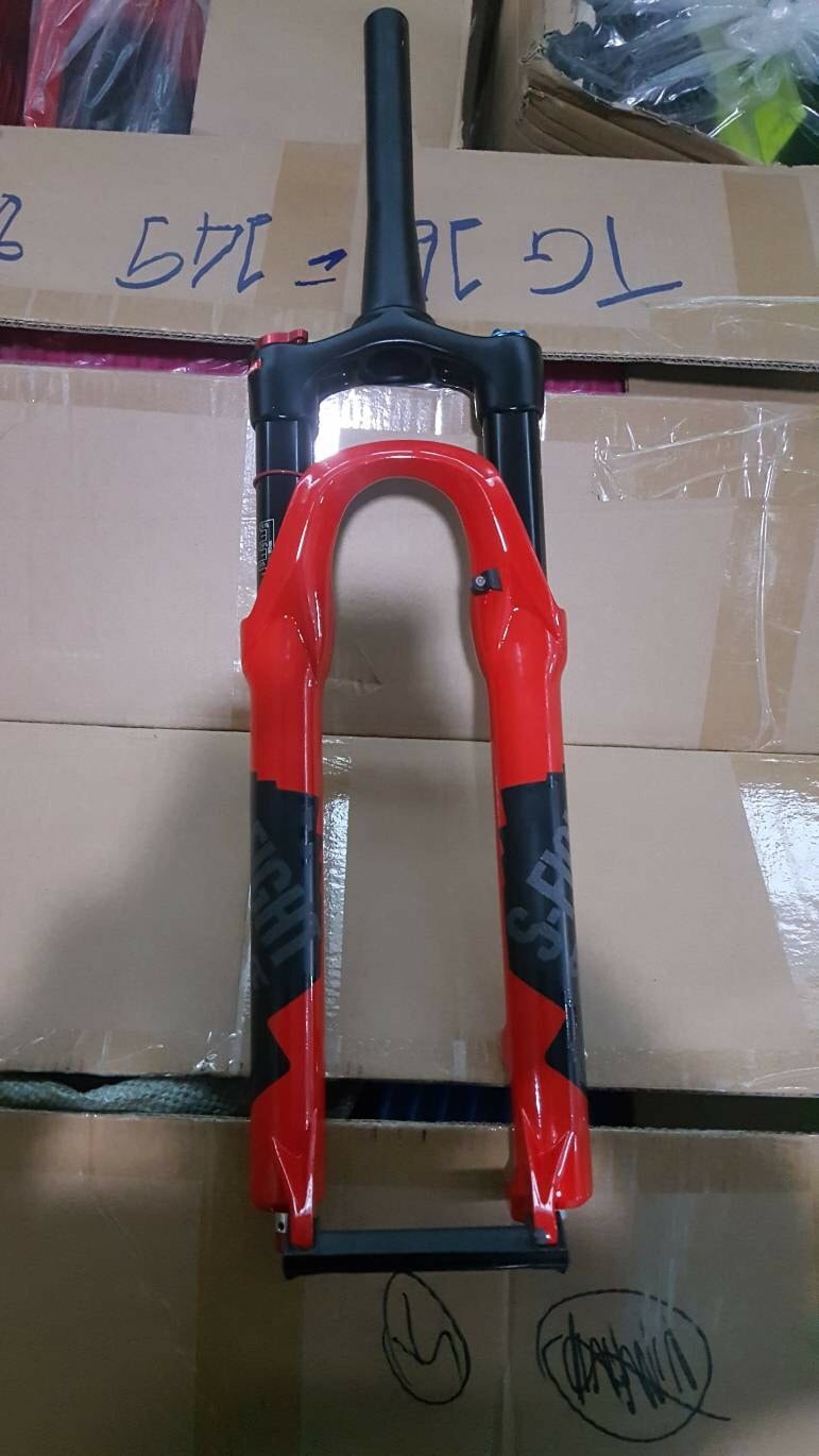 โช๊คลม S-FIGHT รุ่น S516 AR2 คอธรรมดา แกน 9MM, มีสีดำ,สีทองและสีแดง, มีขนาด 27.5