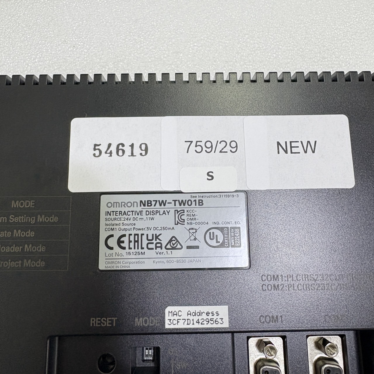 NB7W-TW01B HMI " OMRON "