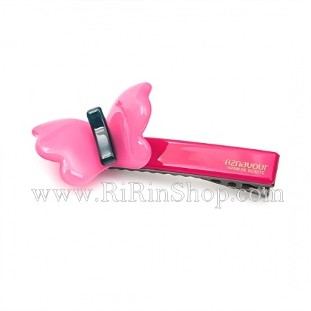Aznavour กิ๊บหนีบผมเซลลูโลสปากเป็ดผีเสื้อ ( Pink )
