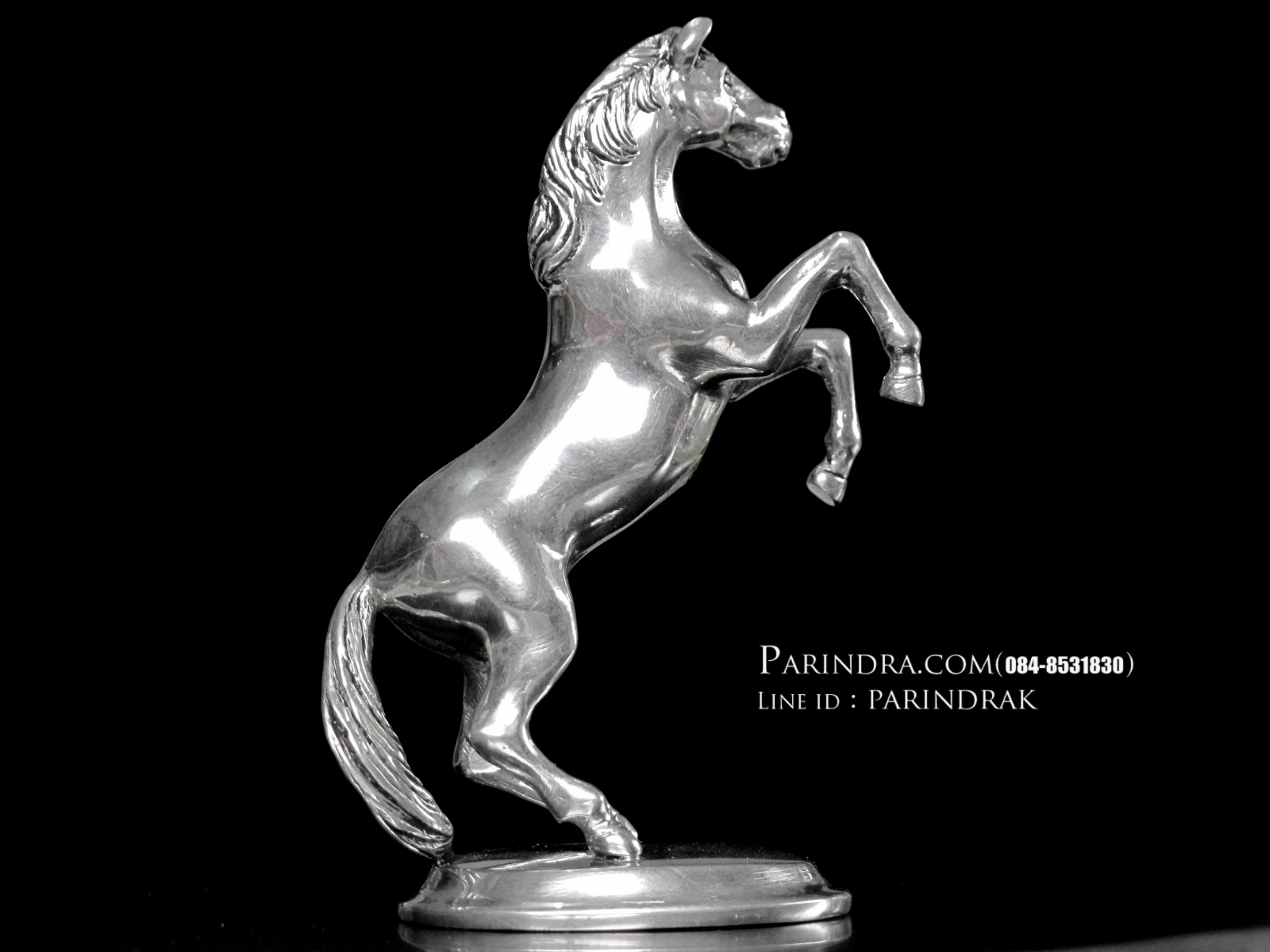 รูปหล่อรูปม้า จากโลหะ Pewter งานฝีมือคนไทย 100% (สวยมากๆคล้ายเนื้อเงินแท้)