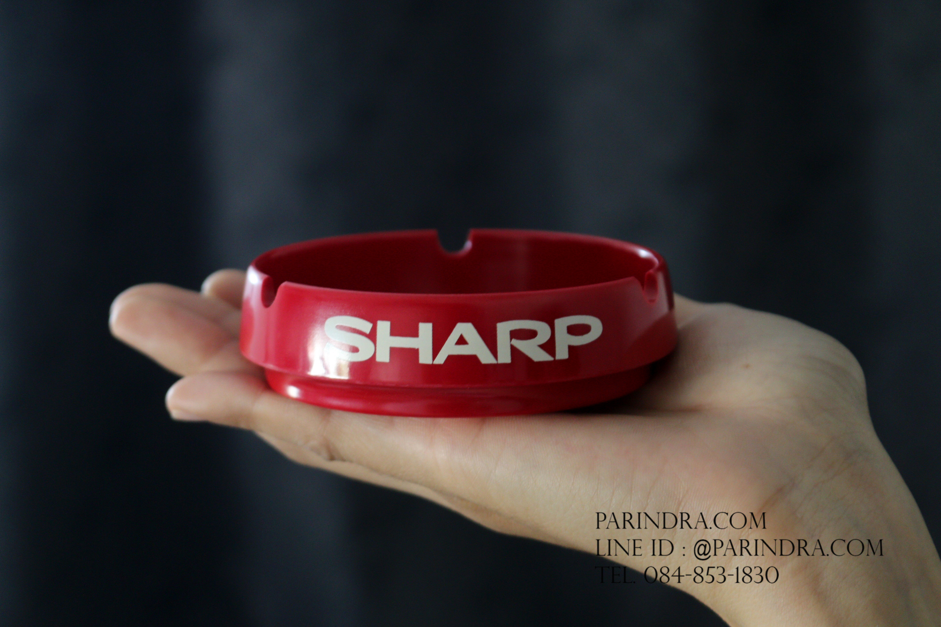 ที่เขี่ยบุหรี่ SHARP สีแดง งานเก่าเก็บ ไม่ผ่านการใช้งาน JAPAN