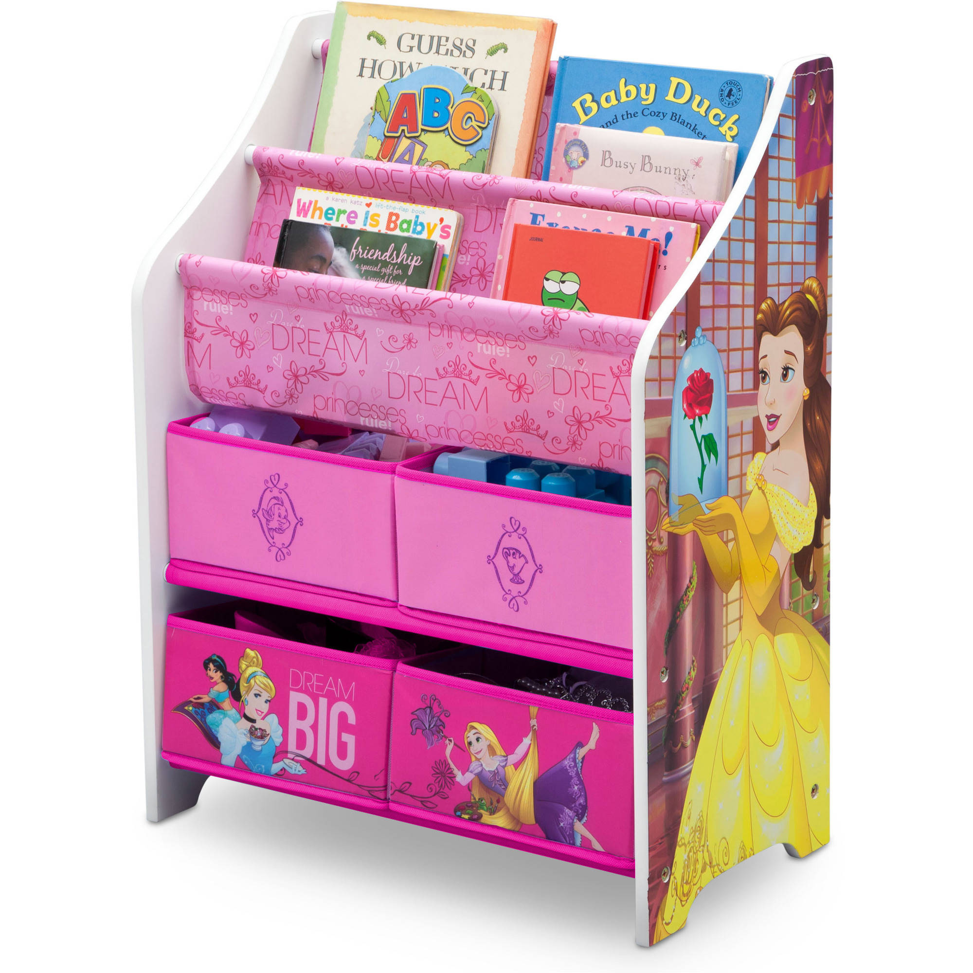 ชั้นเก็บหนังสือ ชั้นวางของ ลายเจ้าหญิง Disney Princess Book and Toy Organizer รุ่นใหม่