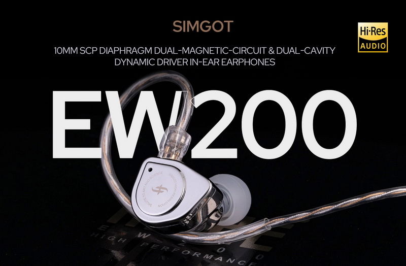 Simgot EW200 หูฟัง Dynamic 10mm บอดี้โลหะ รองรับ Hi-Res ประกันศูนย์ไทย