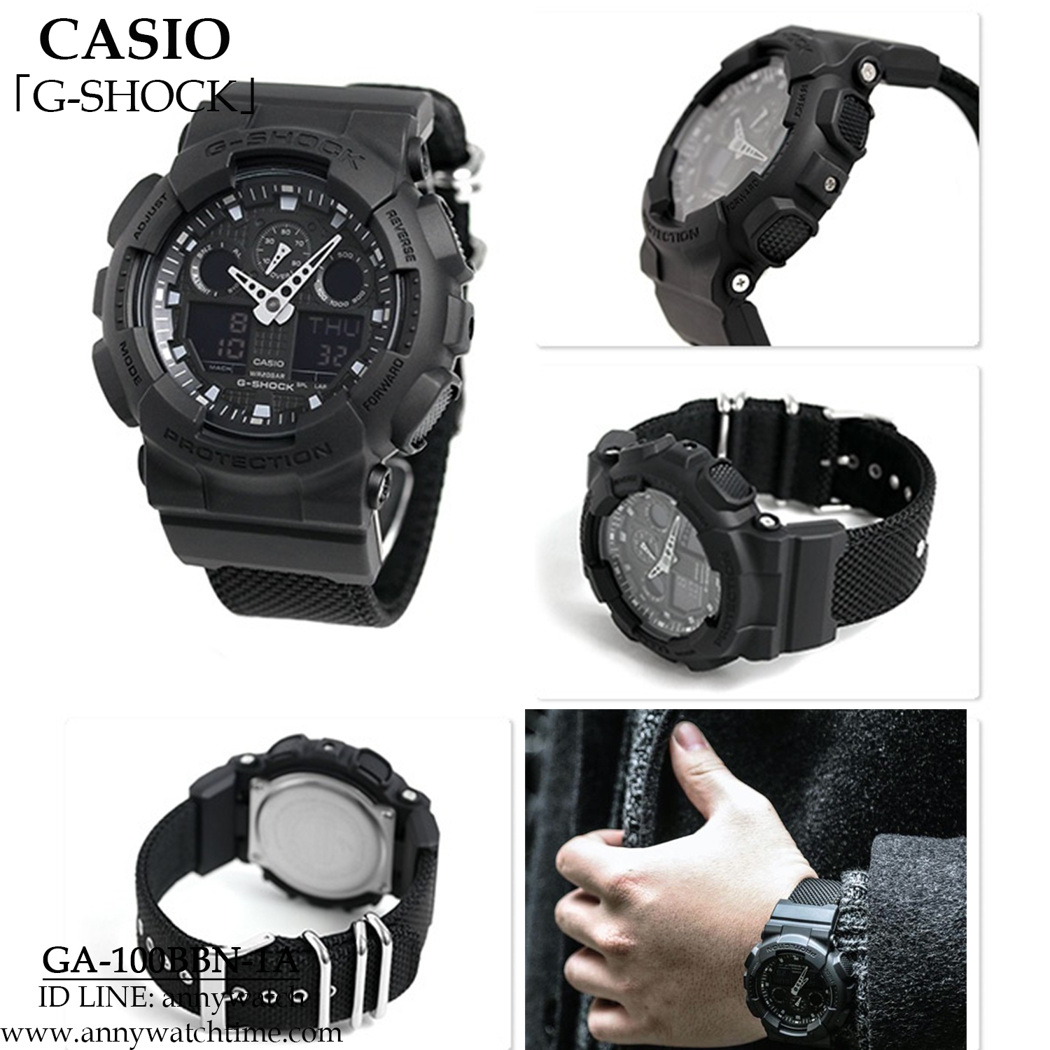 G-SHOCK GA-100BBN-1A - จำหน่ายนาฬิกาของแท้ 100% รับซ่อมนาฬิกา 