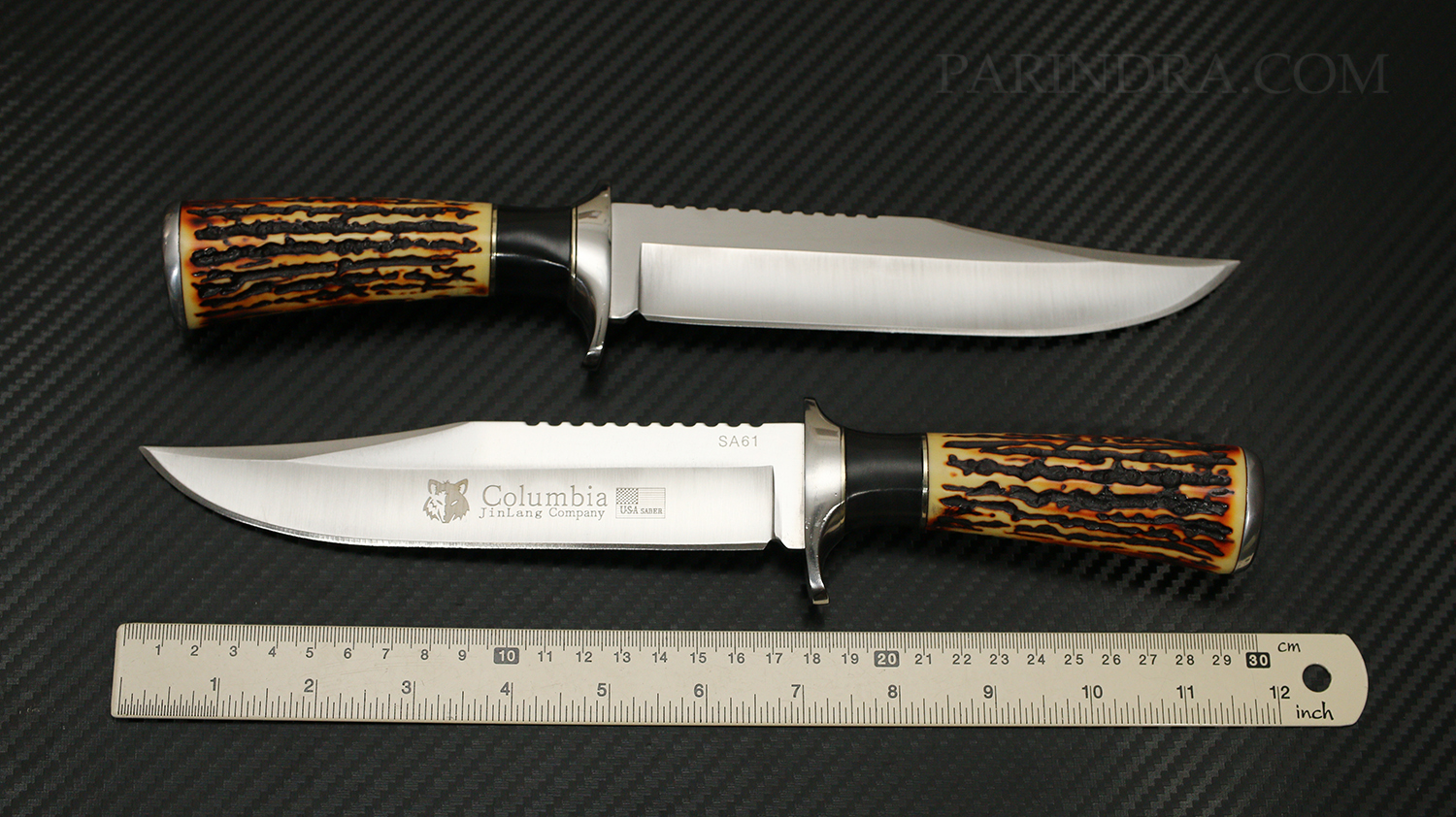 มีดเดินป่า COLUMBIA รุ่น SA61 ด้ามอะคริลิก ลายเขากวาง