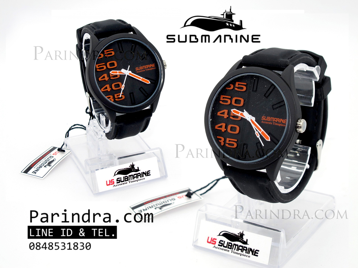 นาฬิกา US submarine TA1133M Diesel ดำ-ส้ม