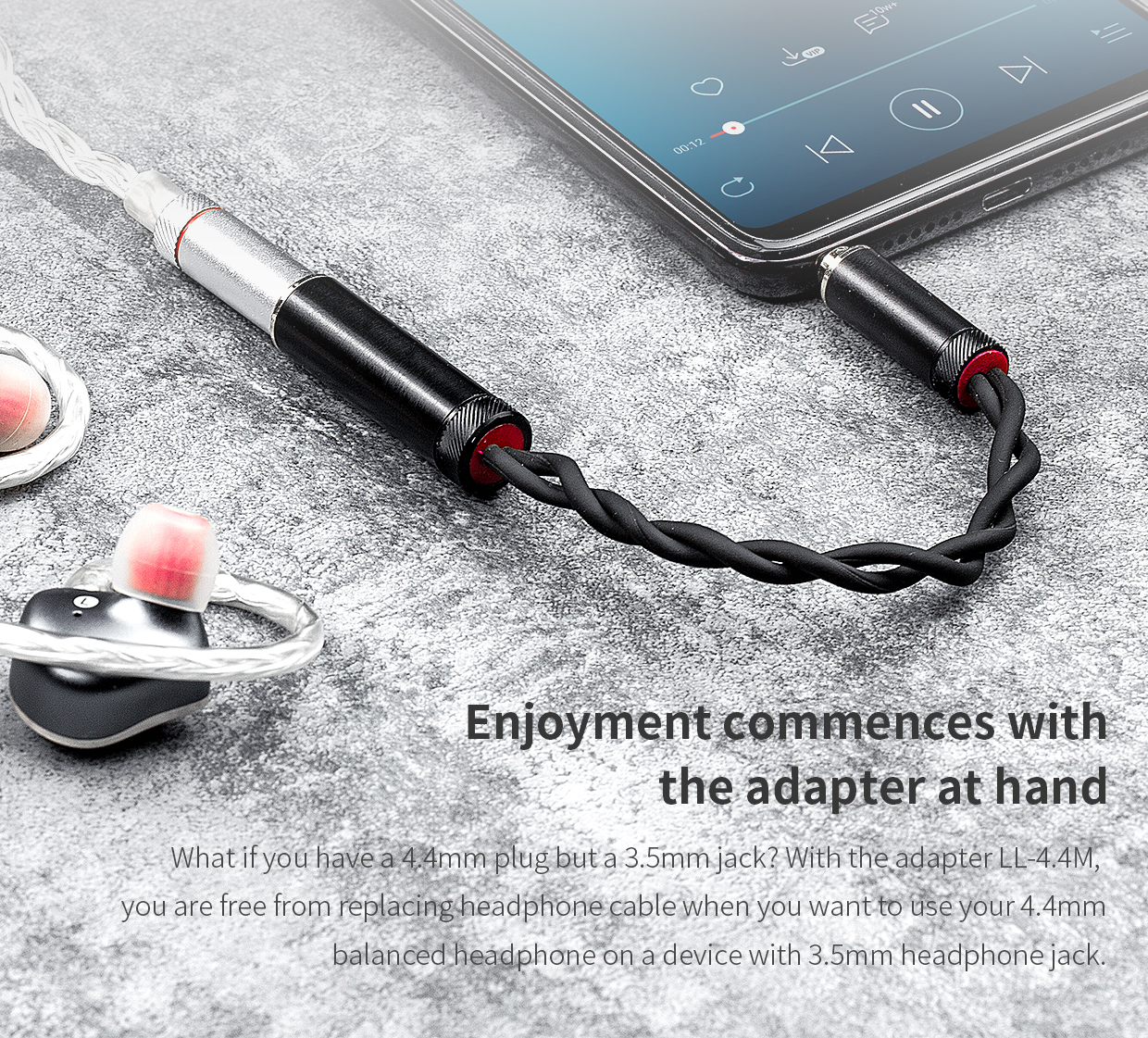 ขาย FiiO LL-4.4M สายแปลง Balanced 4.4mm เป็น ธรรมดา 3.5