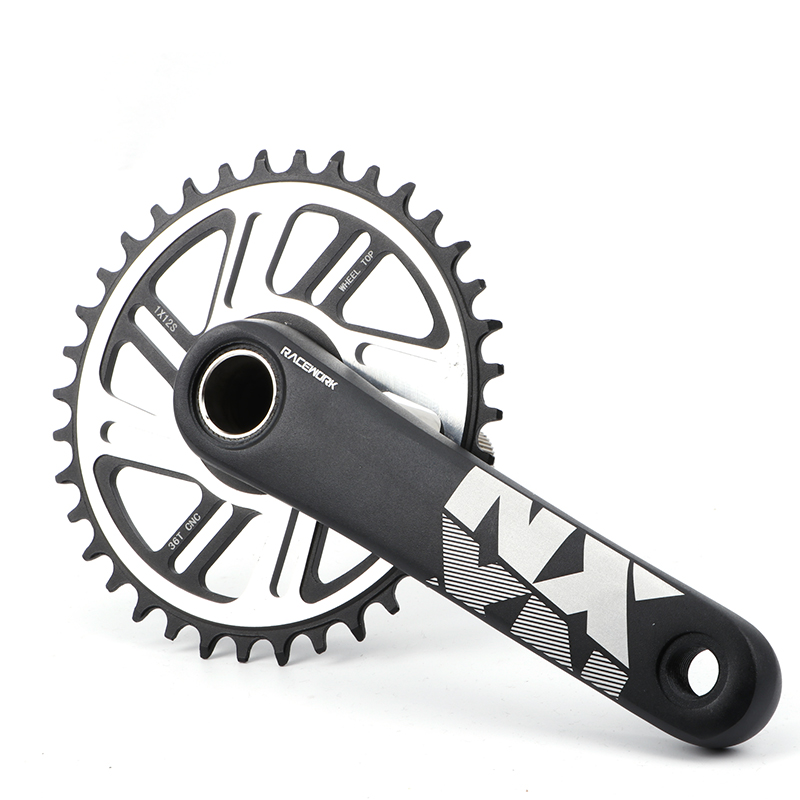 จาน RACEWORK NX1 ขนาด 170mm Crank 1XSystem, 104 BCD Narrow Wide Chainring มีขนาด 34T และ 36T 12 Speed