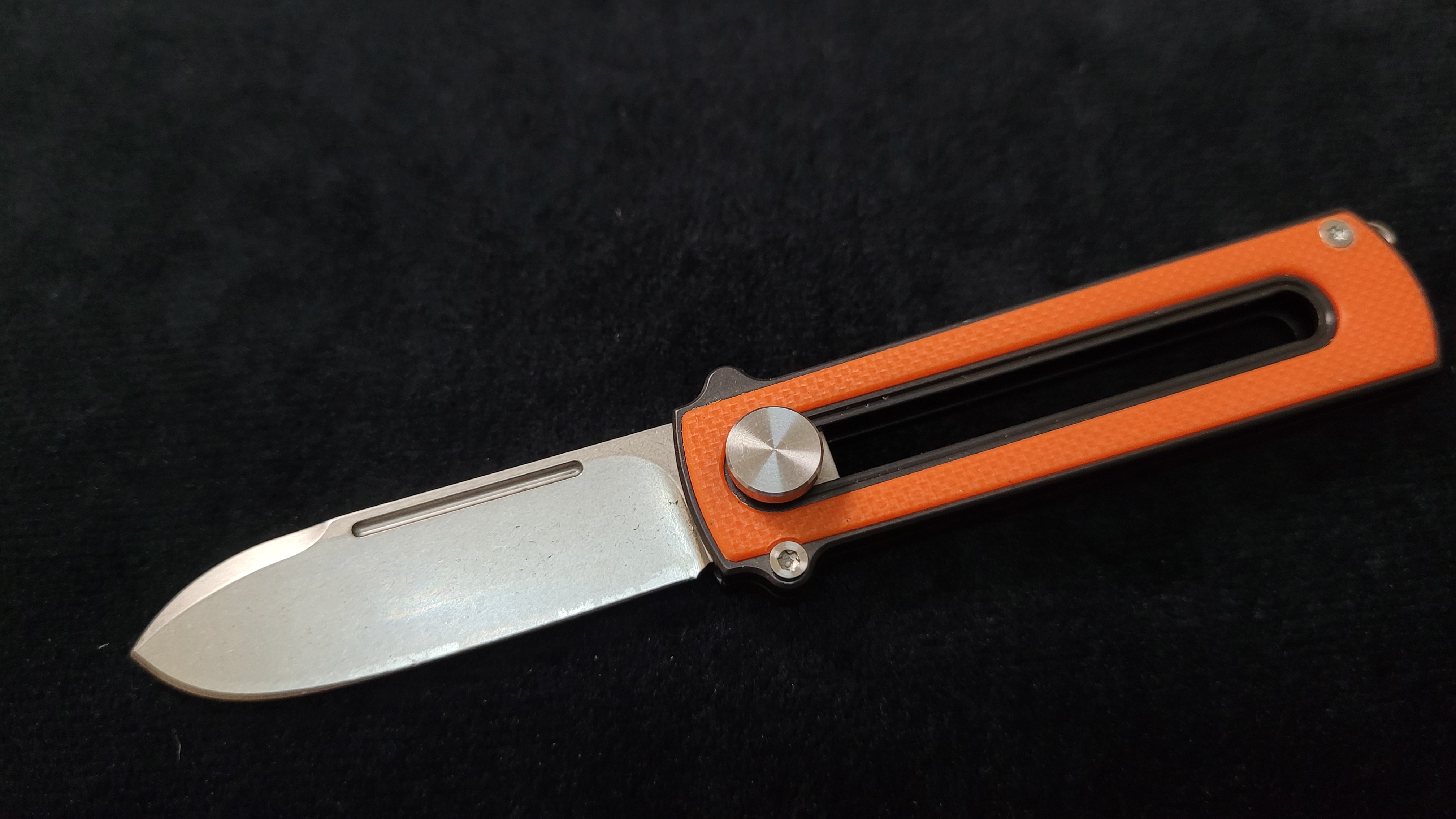 Zr BarloX with M390 Blade-for a short time Dealer's Cost Orange Stonewash Blade