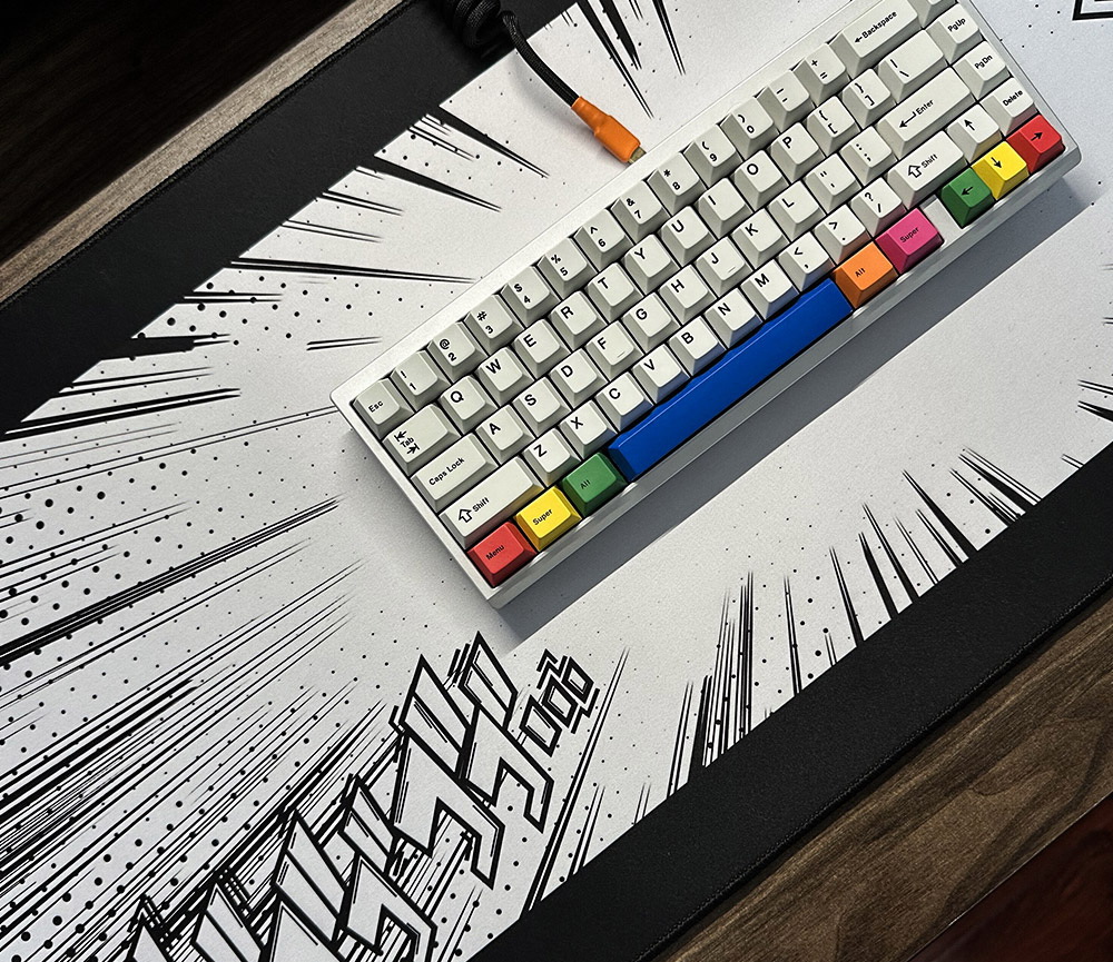 X-Tips Manga แผ่นรองเม้าส์สไตล์มังงะ ญี่ปุ่น ตกแต่งโต๊ะทำงาน โต๊ะคอม