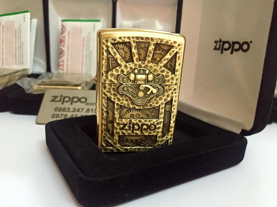 ไฟแช็ค Zippo แท้ "Zippo Steampunk Design Emblem " # 29103 แท้นำเข้า 100%