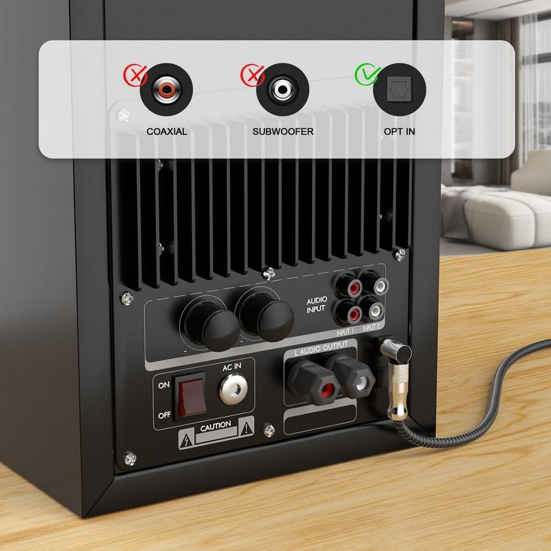 ERTK AngleGoldHi-FiOptical สายสัญญาณออฟติคอลแบบ 5.1 สำหรับเครื่องเสียง ทีวี คุณภาพสูง ประกันศูนย์ไทย