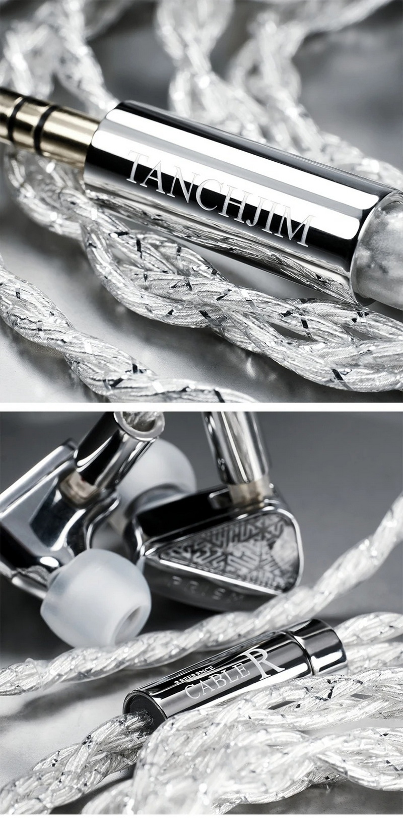 TANCHJIM CABLE R สายอัพเกรดหูฟัง ทองแดงผลึกเดี่ยวชุบเงิน ขั้ว2พิน0.78 ประกันศูนย์ไทย