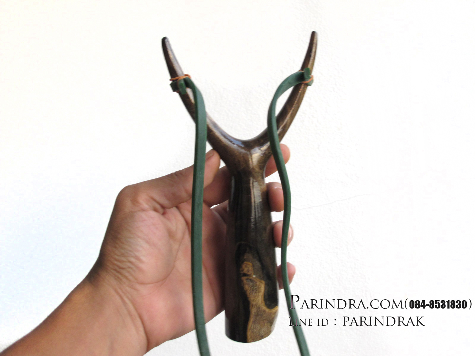 หนังสติ๊กไม้มะเกลือขัดมัน เงา สวยงาม ยิงแม่นๆ A1