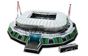 โมเดลสนามฟุตบอล 3D จิ๊กซอว์ สโมสรยูเวนตุส - สนามยูเวนตุส สเตเดี้ยม ใหม่ / JUVENTUS Football Club 3D Jigsaw/Puzzle Football Stadium Model - JUVENTUS Stadium NEW