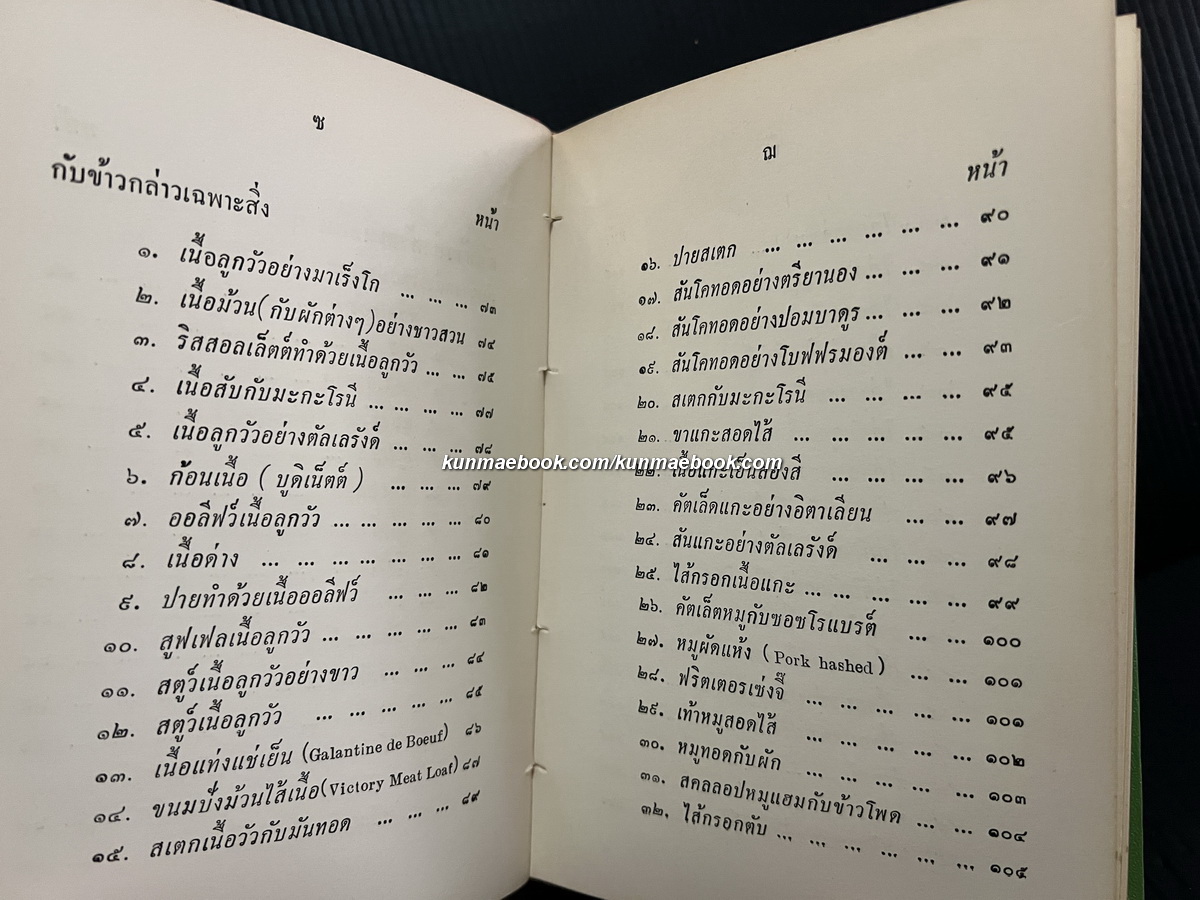 ตำราอาหารคาวหวาน / ม.จ.สิบพันพารเสนอ โสณกุล