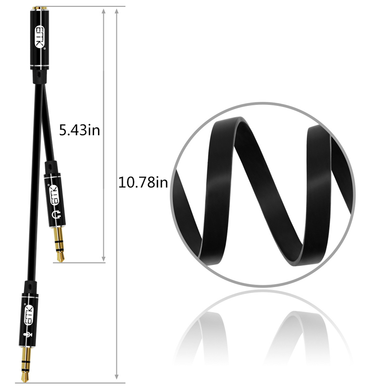 ERTK HeadphoneRecorder สายแปลงหูฟังแบบไมค์สำหรับมือถือ ให้รองรับ PC / Notebook / คาราโอเกะ ประกันศูนย์ไทย