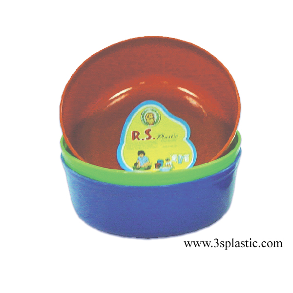 ขันน้ำ 19 สีทึบ ขนาด Ø 19.0 x 7.0 cm. ราคาโหล ละ 77 บาท จำนวน มัดละ 12 โหล