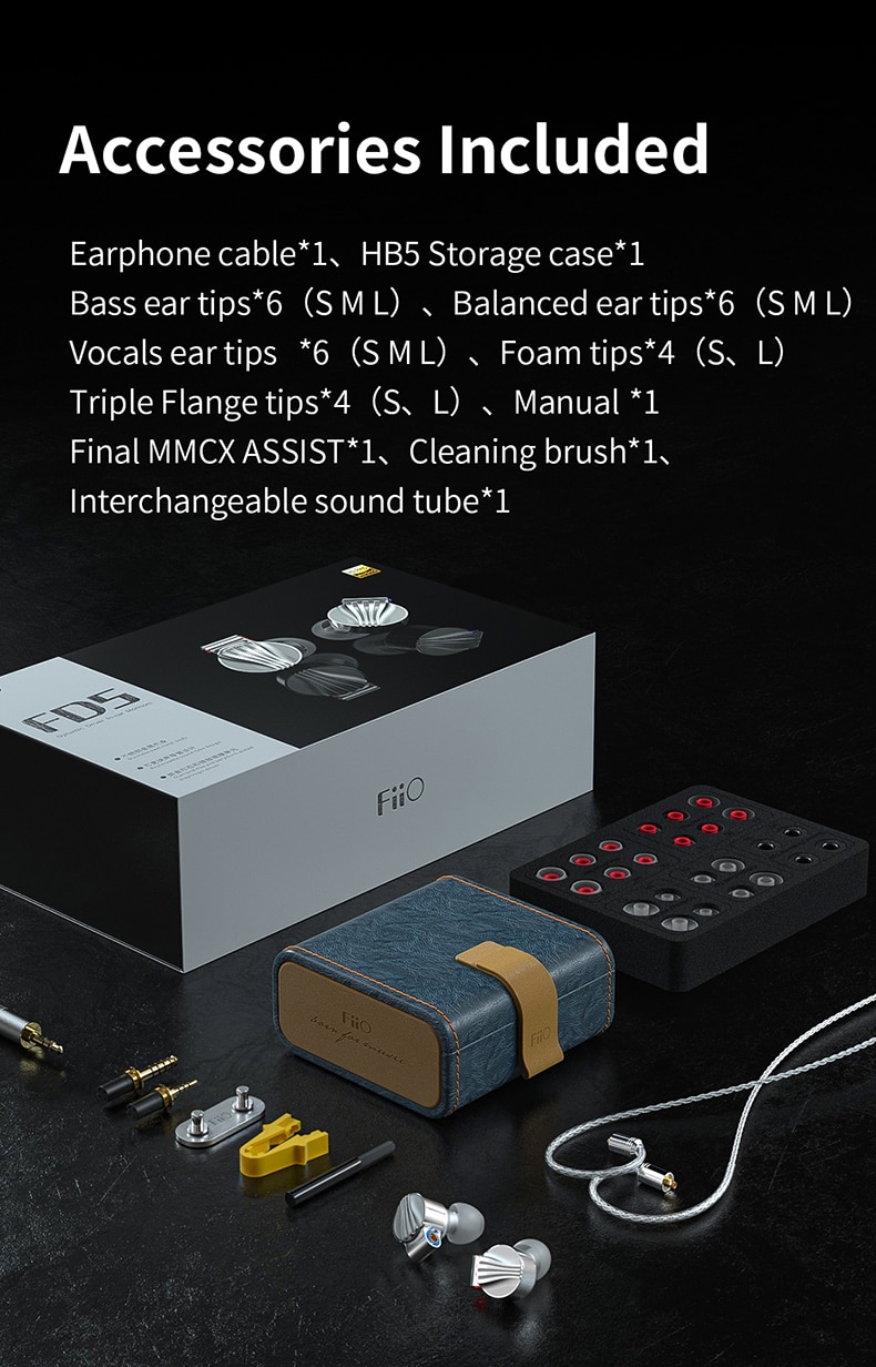 ขาย FiiO FD5 หูฟัง IEM ระดับเรือธง Diaphragm เคลือบ Beryllium