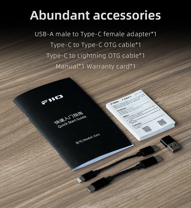 FiiO KA5 DAC/AMP พกพา พร้อมจอแสดงผล OLED ประกันศูนย์ไทย