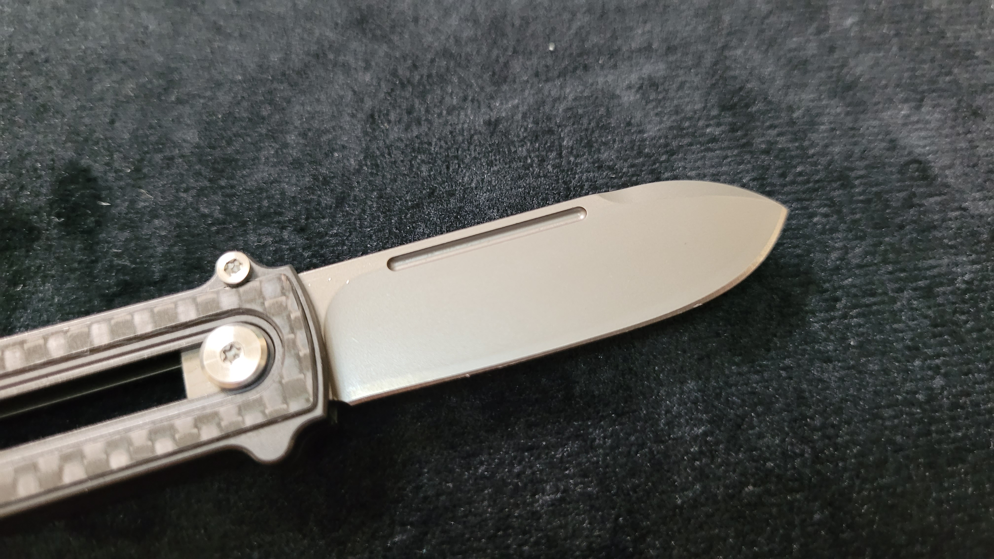 Zr BarloX with M390 Blade-for a short time Dealer's Cost Carbon Fiber DLC Black Blade