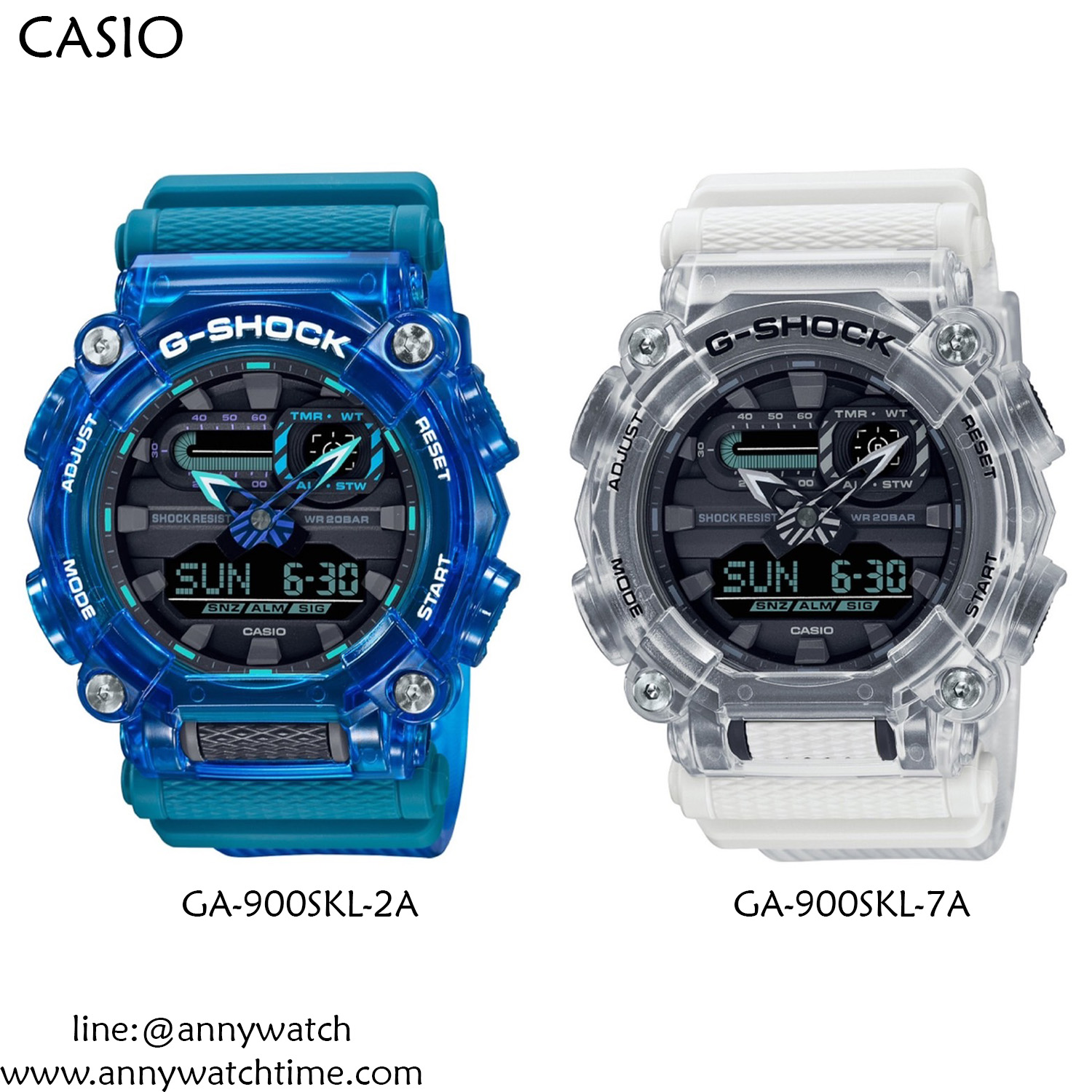 カシオ Gショック 海外モデル アナデジタイプ GA-900SKL-7A 新品 カシオ Gショック 海外モデル アナデジタイプ GA-900SKL-7A 新品