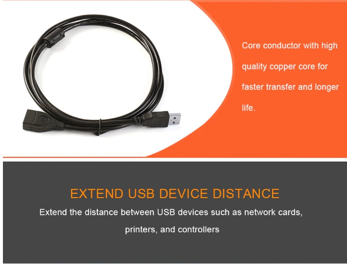 KAILE สายต่อ USB 2.0 Male to Female USB Cable ยาว 1.5m Extender (MAGENE)