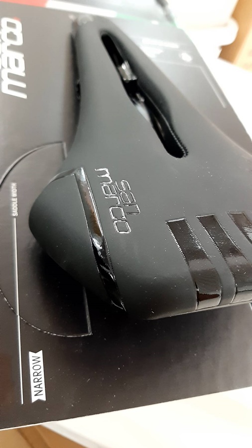 อานเสือหมอบ เบาะจักรยาน SAN MARCO SQUADRA DYNAMIC NARROW Saddle ราง Manganese Glass Fiber Reinforced 277X135