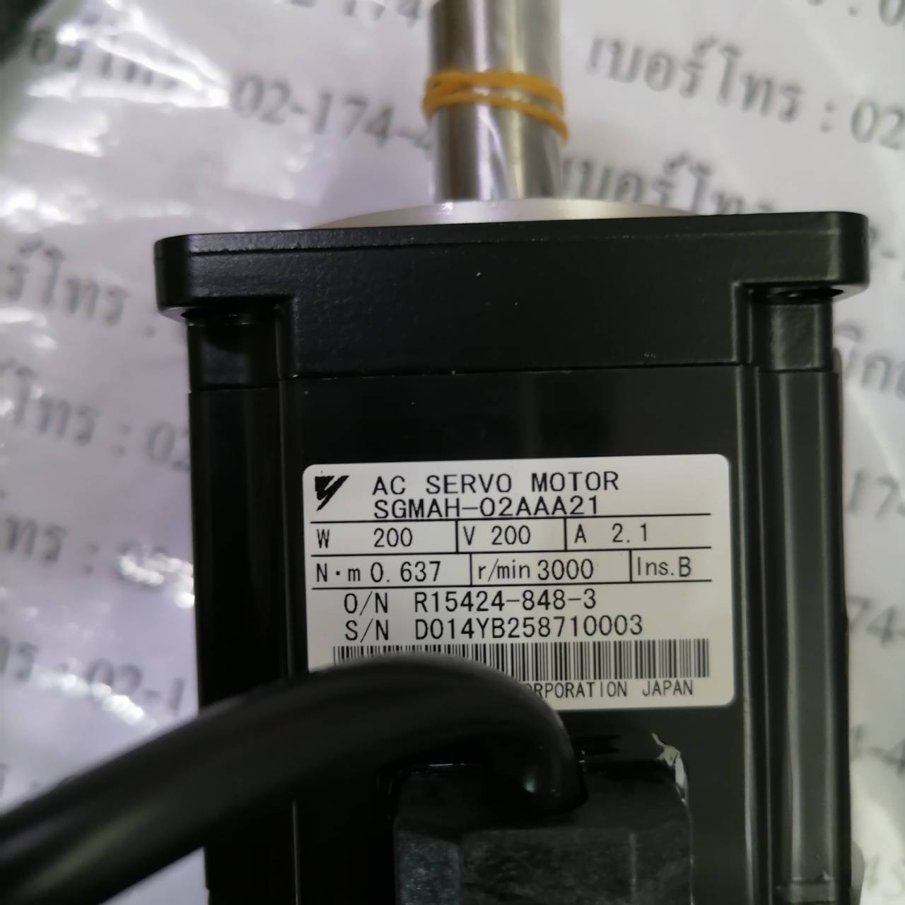 SGMAH-02AAA21 SERVO MOTOR “ YASKAWA ”