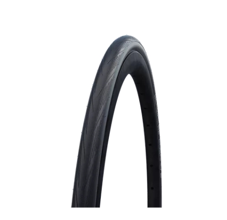 SCHWALBE ยางนอกเสือหมอบ LUGANO II ENDURANCE, ขอบลวด, 700X25C, สีดำ