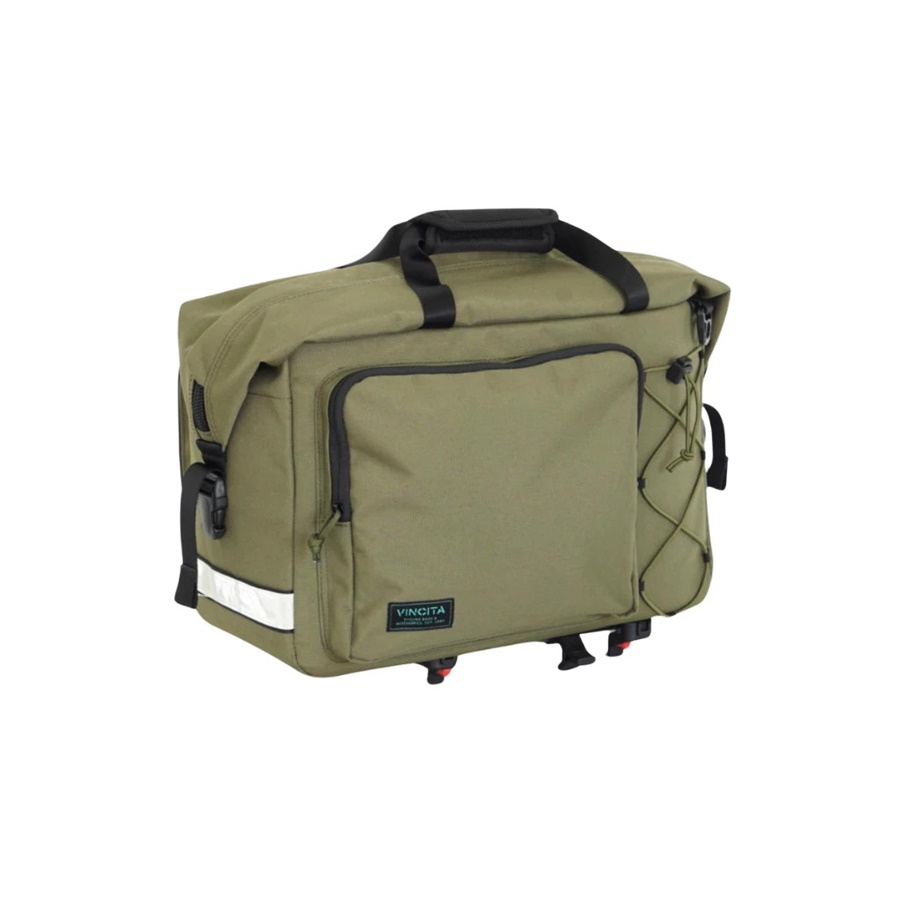 VINCITA B181P กระเป๋าติดแร็คใบใหญ่ (Nash Pro Bag) ผลิตจาก ผ้าโพลีเอสเตอร์กันน้ำ พร้อม ผ้าคลุมกันฝน เพิ่มการป้องกัน